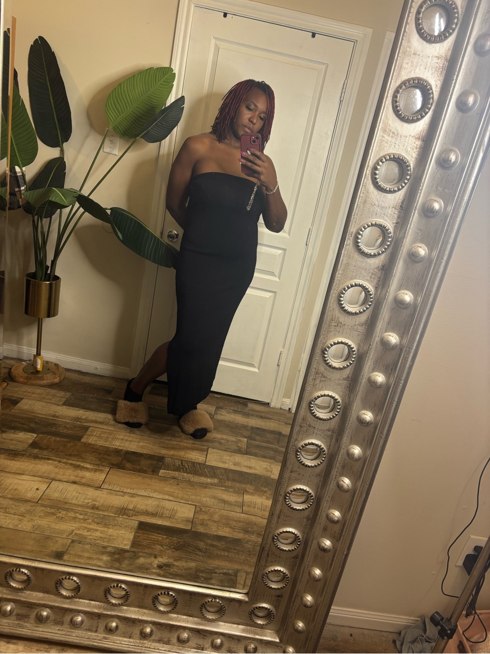 Fashion Nova Strapless Black Maxi Dress